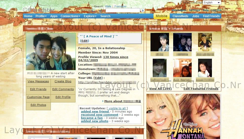 friendster background layout. Friendster Layout by Vanice