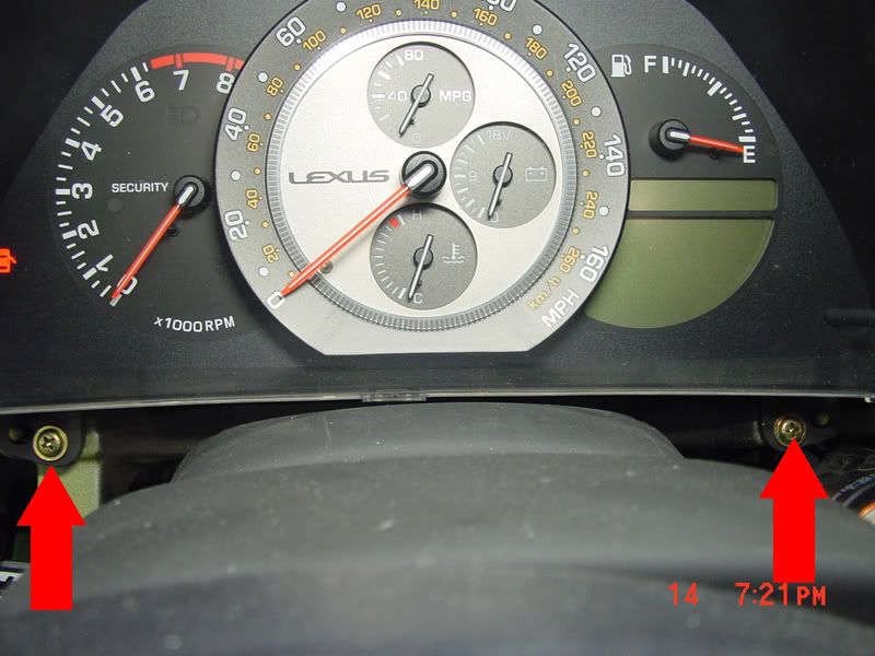 lexus is 250 instrument cluster removal