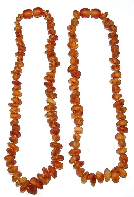 SALE! RAW approx 12"-13" LG/XL rounded edge nuggets teething necklace LIGHT HONEY/COGNAC MIX