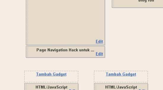 Page Navigation Hack untuk Blogger