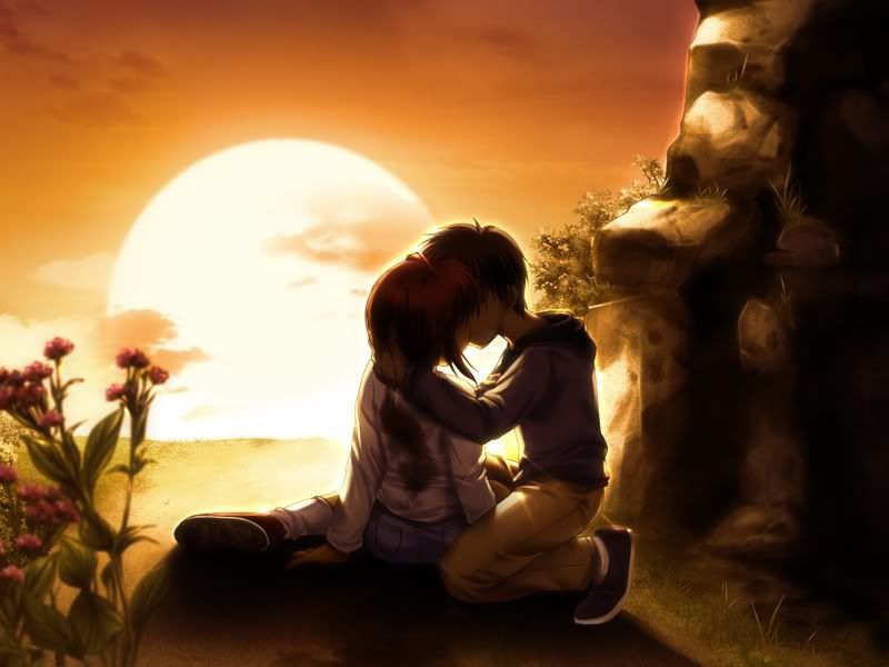 sunset love kiss. sUnset KISS