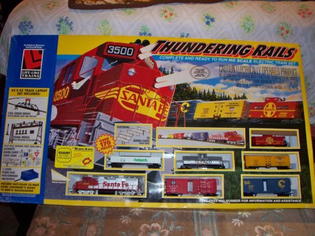 Some of Life-Like's train set offerings in the mid/late 1990s 