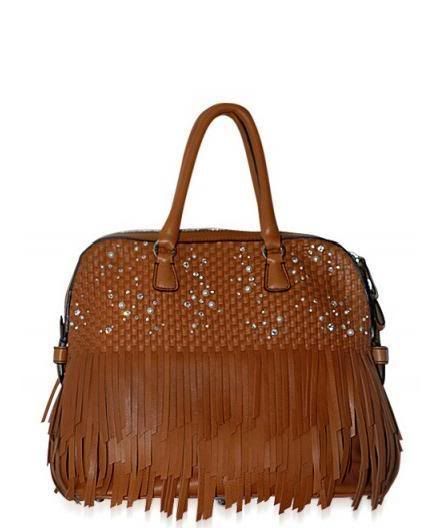 Tan Fringe Bag