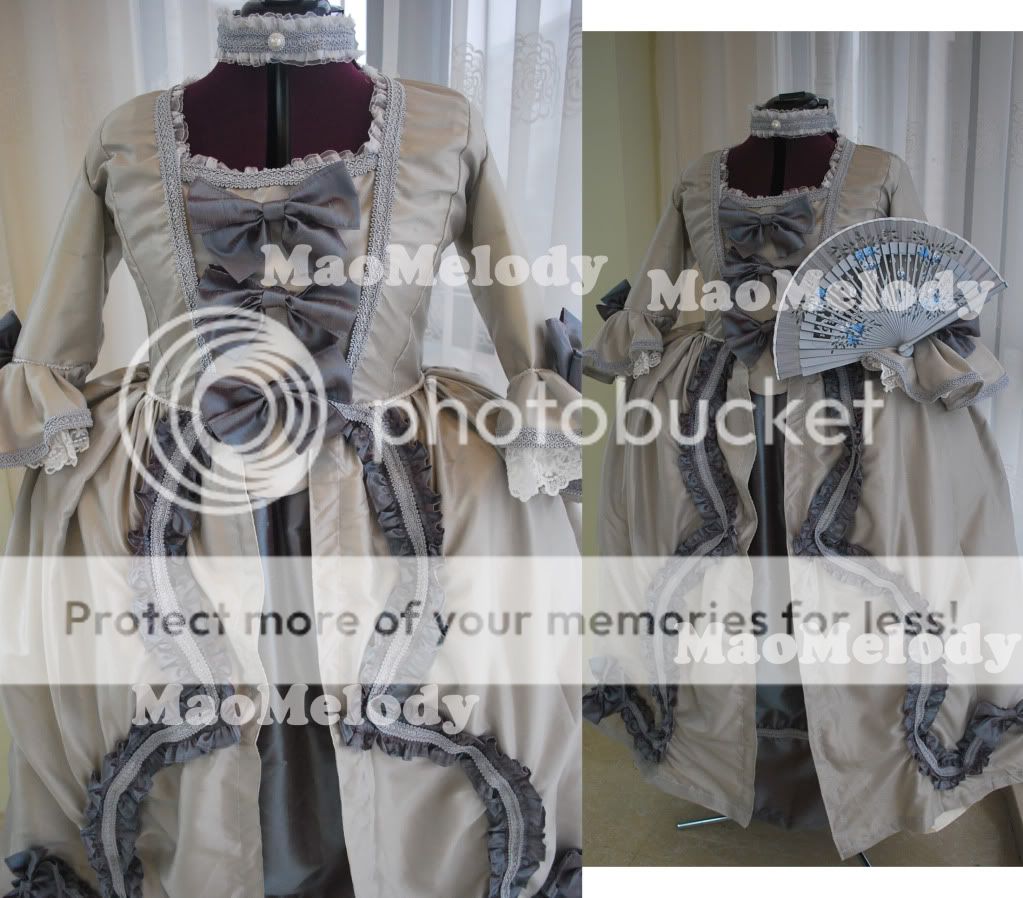 Marie Antoinette Baroque Cosplay Costume Dress 2440  