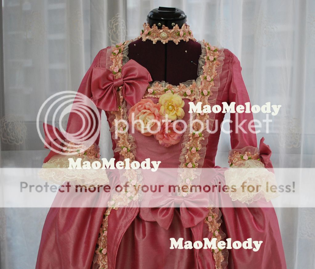Marie Antoinette Baroque Cosplay Costume Dress HU61  