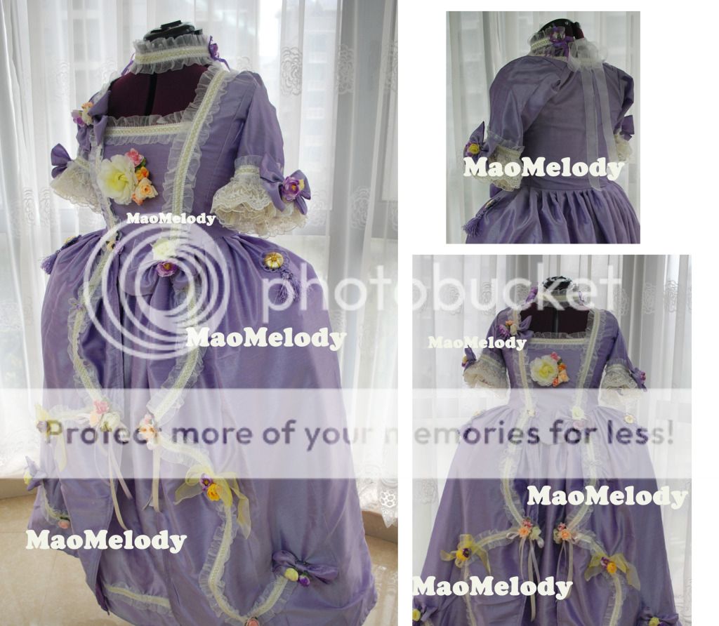 Marie Antoinette Baroque Cosplay Costume Dress Z56  