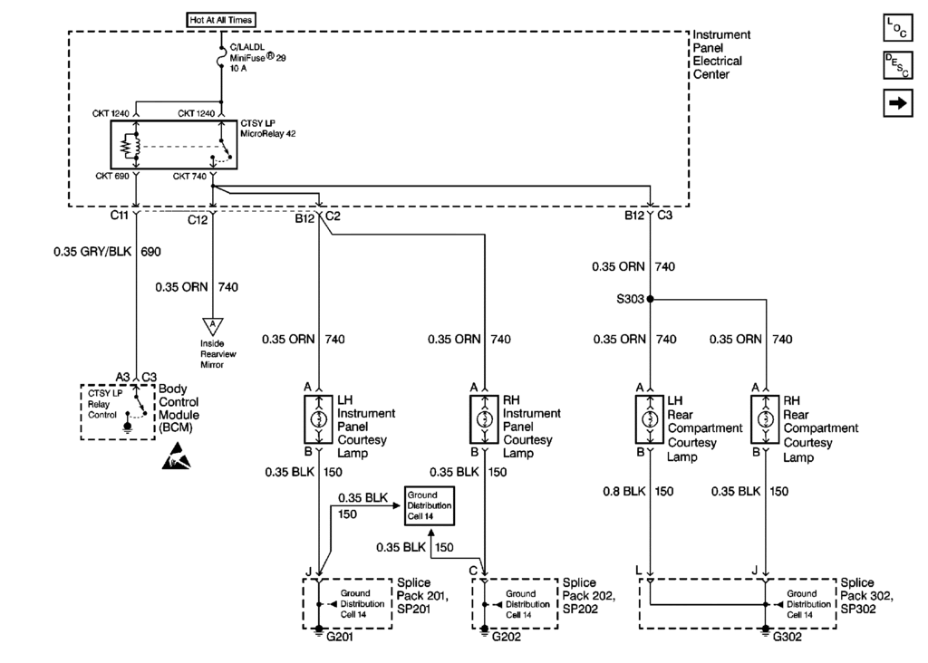 Courtesy light circuit - help!?! - CorvetteForum - Chevrolet Corvette ...